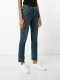 stonewashed cropped jeans