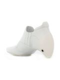 curved heel ankle boot
