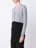 contrast long cardigan