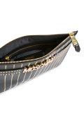logo strap clutch