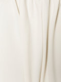 front slit V-neck blouse