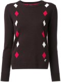 intarsia diamond jumper 