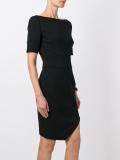 boat neck short dress