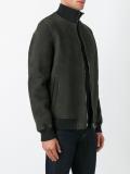 zipped bomber jacket