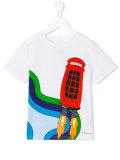 rocket phone box print T-shirt