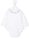 floral embroidered collar layered body