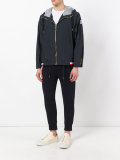 logo patch hooded jacket 
