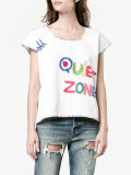 crochet embroidered t-shirt