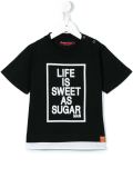 ‘black sugar’印花T恤