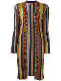 striped midi cardigan