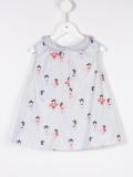 Geisha print dress