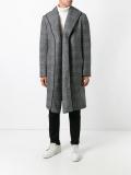 glen plaid mid coat