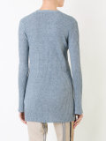 ribbed fitted cardigan