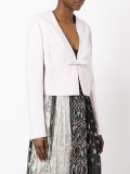 cropped bow jacket