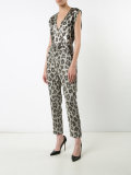 leopard print cropped trousers 
