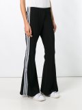 flared three stripe trousers