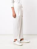 belted cropped straight trousers