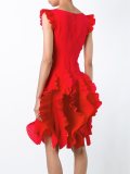pleated ruffled dress