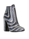 striped ankle boots 