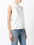 striped sleeveless top