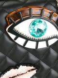 aplique quilted shoulder bag
