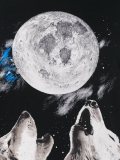 'wolves' print T-shirt