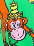 monkey print dress