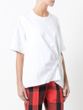 gathered detail T-shirt 