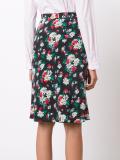 floral print envelope skirt