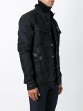 flap pockets buttoned jacket
