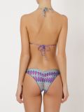 abstract print triangle bikini set