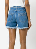 frayed denim shorts