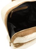 zipped fur backpack 