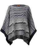 zig-zag knit poncho