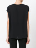 rib trim T-shirt 
