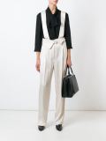 dungaree effect trousers
