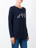 lipstick intarsia jumper