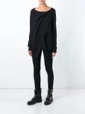 asymmetric panel T-shirt