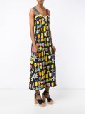 Sleeveless Medal Print Silk Jumpsuit