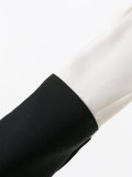 contrast-cuff blouse