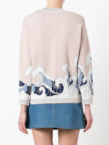 swan intarsia jumper