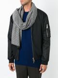 tonal checked scarf