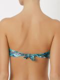 printed bandeau bikini top