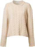 cable knit cropped jumper