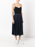 pleated contrast dress 