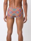 printed swimming trunks