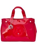 embossed logo large tote