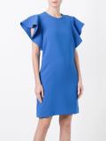 flounce sleeve dress
