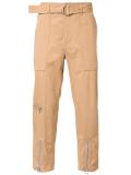zipped ankle trousers