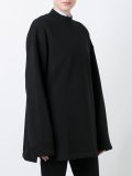 tied detailing flared sweatshirt